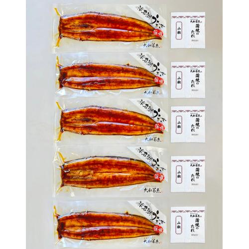＜静岡県浜名湖産・大和養魚＞浜名湖産うなぎ蒲焼5尾