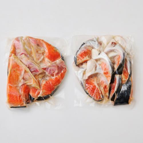 【訳あり】お徳用紅鮭カマ５００ｇ×２（不揃い）