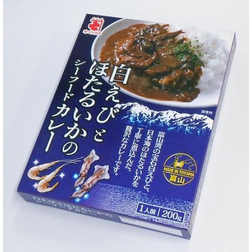 白えびとほたるいかシーフードカレー4箱セット