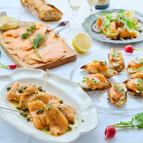 キングスモークサーモン半身600g