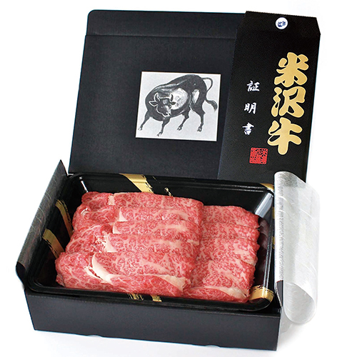 ★山形の銘柄牛★＜米沢牛＞すき焼・しゃぶしゃぶ用（ロース）