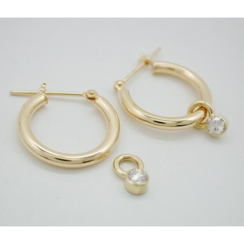 Ｋ１８　２ＷＡＹダイヤモンドイヤピアス