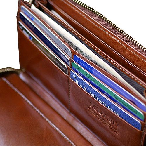 ＜ミラグロ＞イタリアンレザー・ギャルソンウォレット