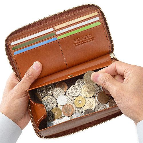 ＜ミラグロ＞イタリアンレザー・ギャルソンウォレット