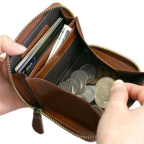 ＜ミラグロ＞イタリアンレザー・横型ボックスコインケース