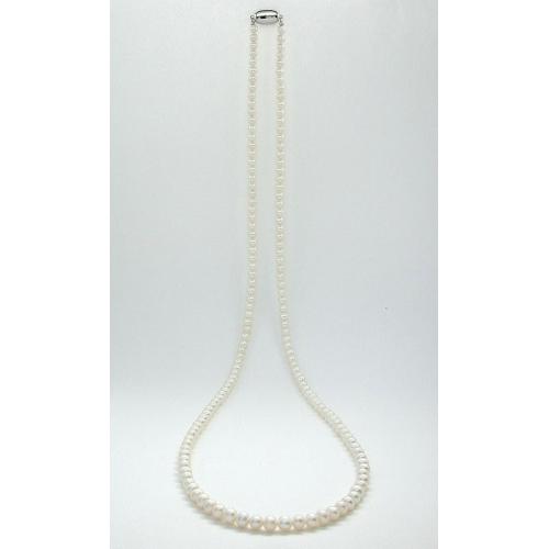 ＜グランブルー＞ベビーパールロングネックレス