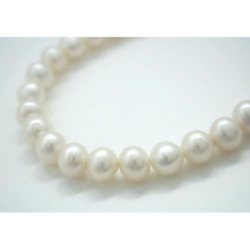 ＜グランブルー＞ベビーパールロングネックレス