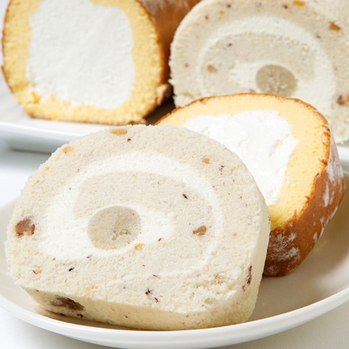 ＜新杵堂＞スーパースターロール＆渋皮栗入り栗きんとんロール