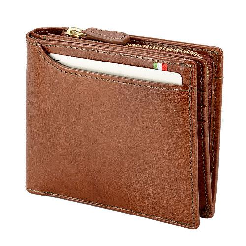 ＜ミラグロ＞23ポケット二つ折り財布