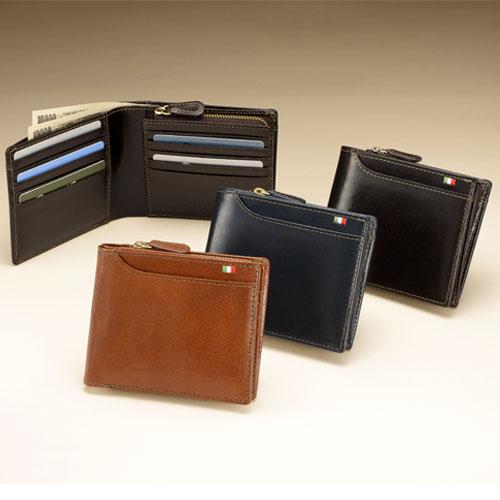 ＜ミラグロ＞23ポケット二つ折り財布