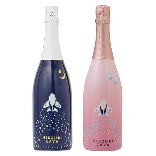 ＜ANAオリジナル＞HIKOUKI CAVA(飛行機カヴァ)星空・ハレ空２本セット