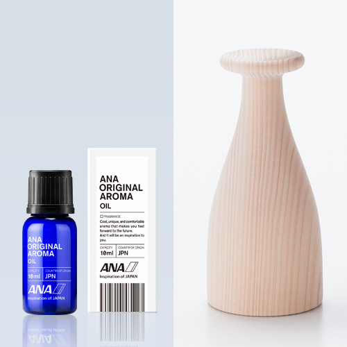 ＜ANAオリジナル＞ANAオリジナル アロマオイル 10mL＆ウッドディフューザーヒノコセット