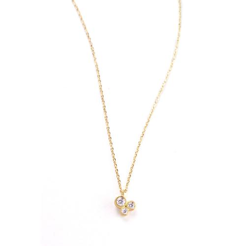 ＜HASUNA＞＊4月誕生石 eclat ネックレス