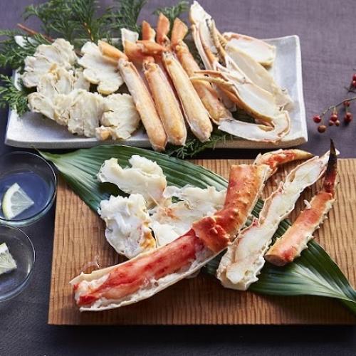 たらば・ずわい食べ比べ