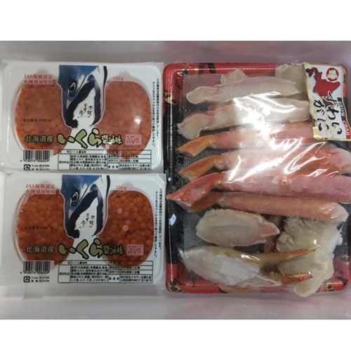 ずわいがにといくら醤油