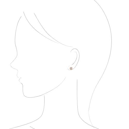 ＜HASUNA＞＊4月誕生石 Timeless ポストピアス