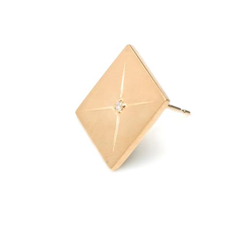 ＜HASUNA＞Magnet ピアス ゴールド