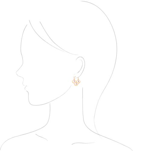 ＜HASUNA＞＊7月誕生石 luxe パターンピアス ルビー