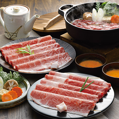 松阪牛とくまもとあか牛のすきやき肉680g