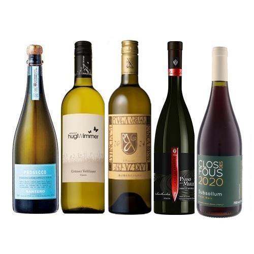 【送料当社負担】＜A-styleソムリエ厳選＞出汁の味を引き立たせる赤白泡5本セット