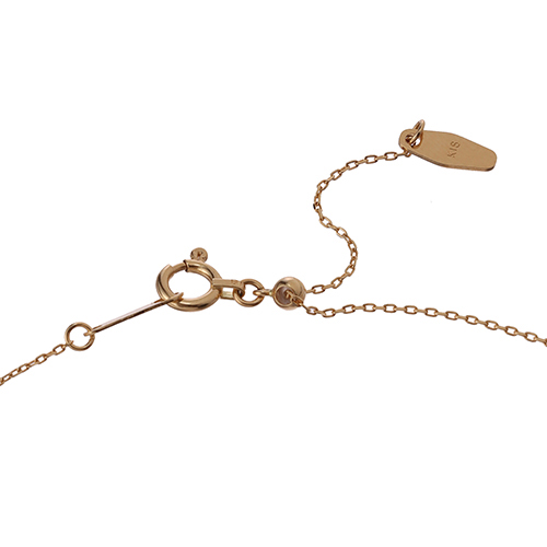 ＜ミワ＞K18イエローゴールドダイヤモンドネックレス