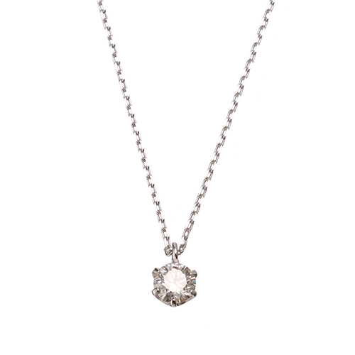 ＜ミワ＞Pt900/Pt850ダイヤモンドネックレス