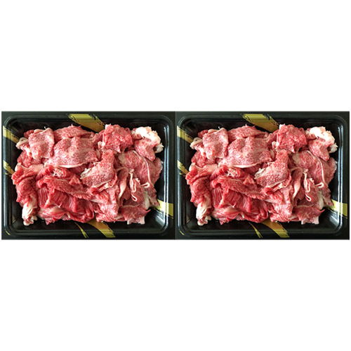 ★高鮮度でお届け★【高橋畜産】 山形牛切落し 500g×2