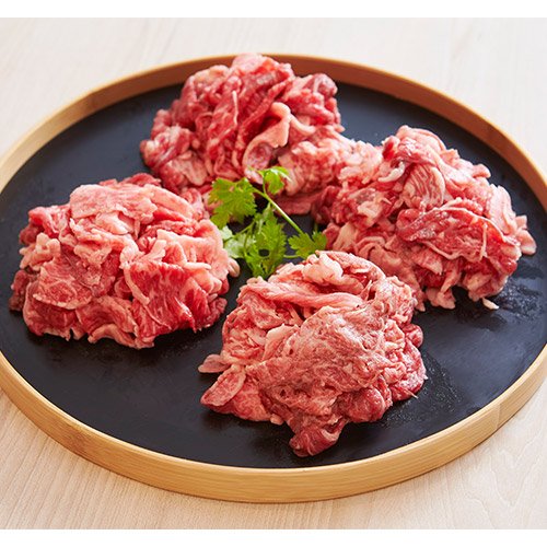 ★明治創業の老舗★【小分け】＜京都・大橋亭＞黒毛和牛切落し 200g×4