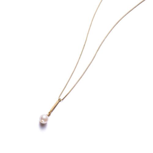 ＜HASUNA＞＊6月誕生石 Signature ネックレス あこや真珠