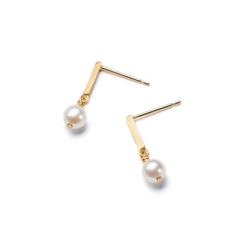 ＜HASUNA＞＊6月誕生石 Signature ピアス あこや真珠