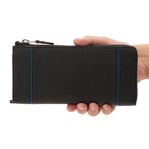 ＜ノイインテレッセ＞レンクラッド ファスナー長財布ハニーセル