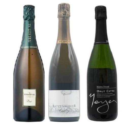 【送料当社負担】＜A-styleソムリエ厳選＞ヨーロッパのエレガントなスパークリングワイン3本セット
