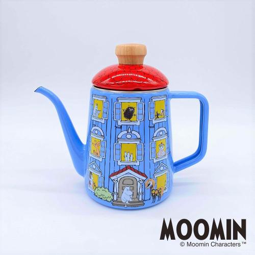 ＜富士ホーロー＞ムーミン ドリップポット 1L（MOH-1.0DP）