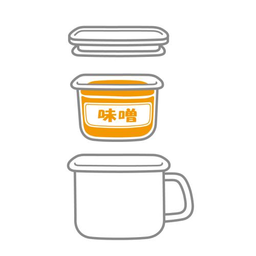 ＜富士ホーロー＞角型みそポット（N-KP）