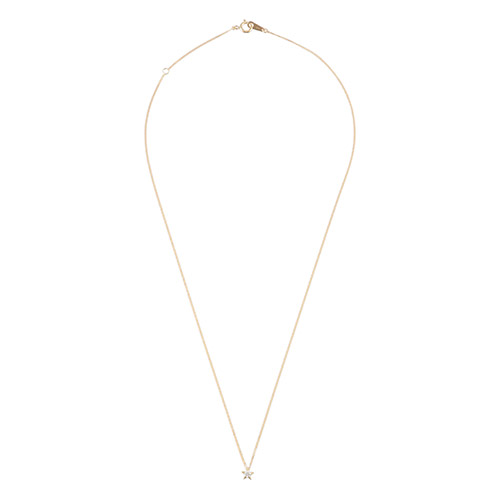 ＜ミワ＞K18ダイヤモンドスターペンダントネックレス