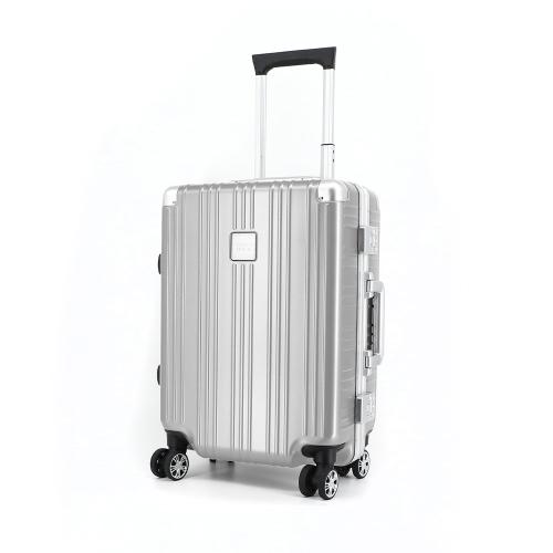 ＜TAKEO KIKUCHI＞ ワンプッシュロック機能 フレームハードキャリー ポリカーボネイト100％ アルミ製コーナーパット アルミフレーム 36L