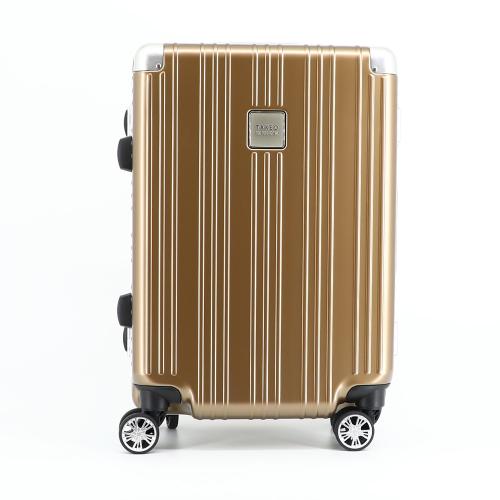 ＜TAKEO KIKUCHI＞ ワンプッシュロック機能 フレームハードキャリー ポリカーボネイト100％ アルミ製コーナーパット アルミフレーム 36L