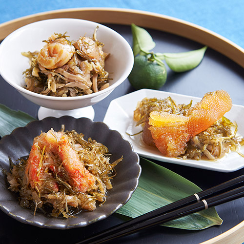 松前漬　３種（数の子・ほたて・かに）