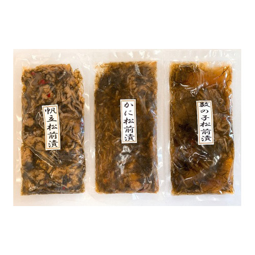 松前漬　３種（数の子・ほたて・かに）