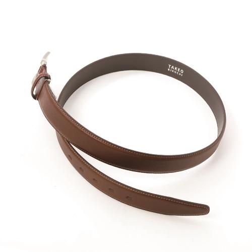 ＜タケオキクチ＞カジュアルベルト 国産ソフトレザー
