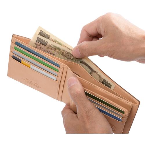 ＜ミラグロ＞英国Charles F Stead社製レザー・二つ折り財布