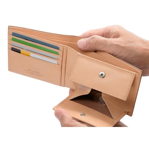 ＜ミラグロ＞英国Charles F Stead社製レザー・二つ折り財布