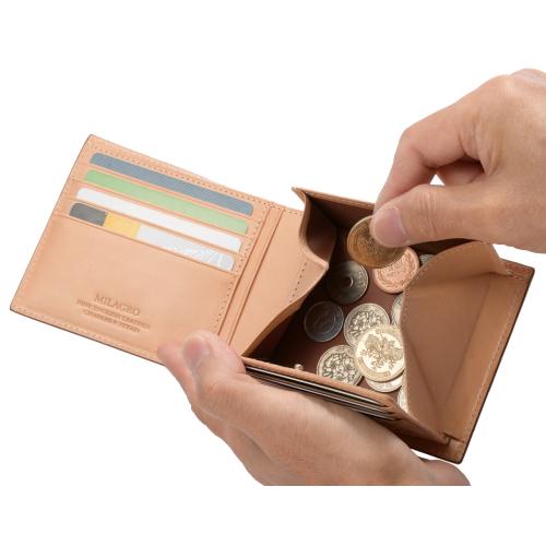 ＜ミラグロ＞英国Charles F Stead社製レザー・二つ折り財布