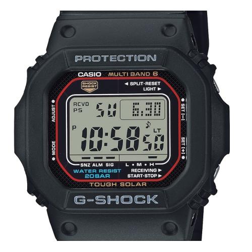 ＜カシオ＞G-SHOCK 世界6局対応電波ソーラーウォッチ GW-M5610U-1JF