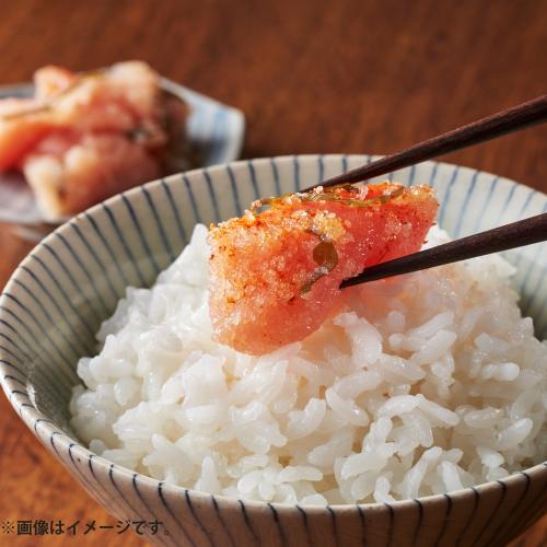 北海道産切り昆布を和えた無着色辛子明太子(切子)と無着色たらこ(切子)セット