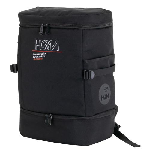 ＜HeM＞ジア 多機能・高収納バックパック ボックス型 2層式