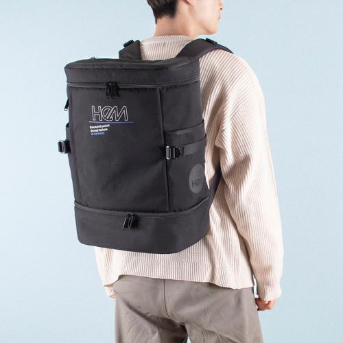 ＜HeM＞ジア 多機能・高収納バックパック ボックス型 2層式