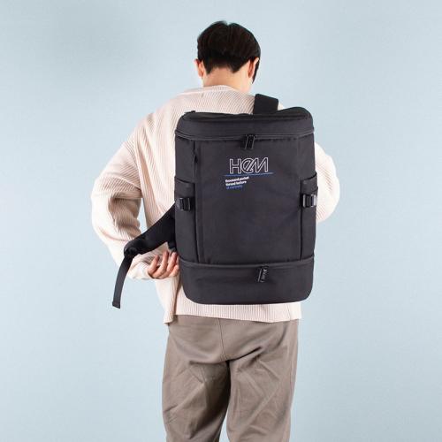 ＜HeM＞ジア 多機能・高収納バックパック ボックス型 2層式