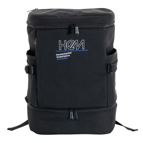＜HeM＞ジア 多機能・高収納バックパック ボックス型 2層式