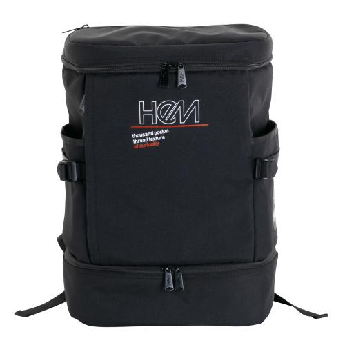 ＜HeM＞ジア 多機能・高収納バックパック ボックス型 2層式